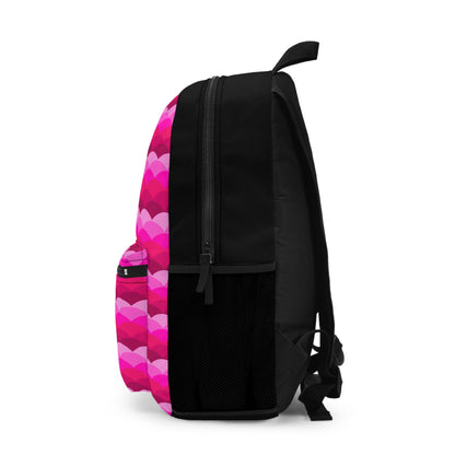 Variations on a Pink Rose - Sunrise - black 000000 - Backpack