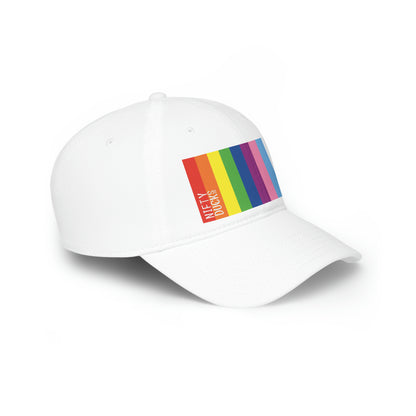 Nifty Ducks Co. Logo2 - Pride colors - Low Profile Baseball Cap