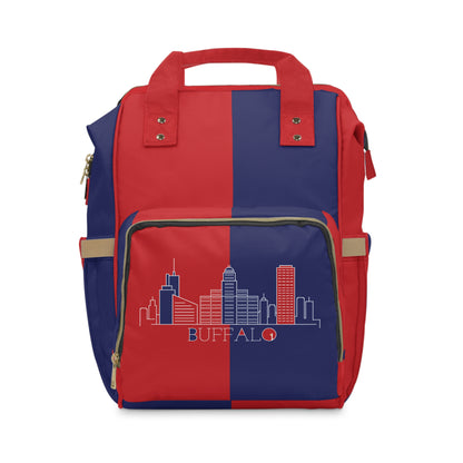 Buffalo - Red White and Blue City series - Multifunctional Diaper Backpack