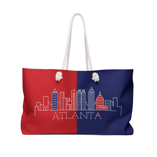 Atlanta - Red White and Blue City series - Weekender Bag