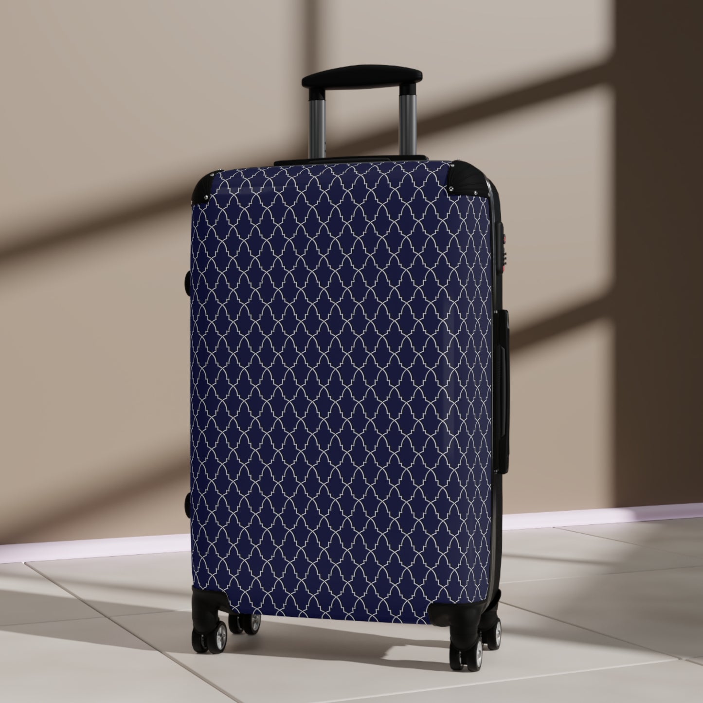 Moroccan Prints - Dark Blue - Suitcase