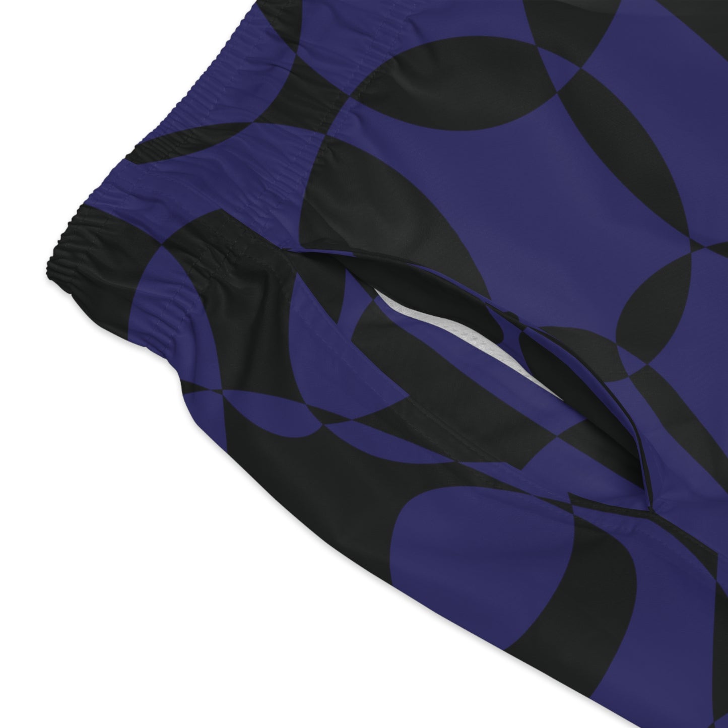 Sapphire Swirl - Black - Swim Trunks