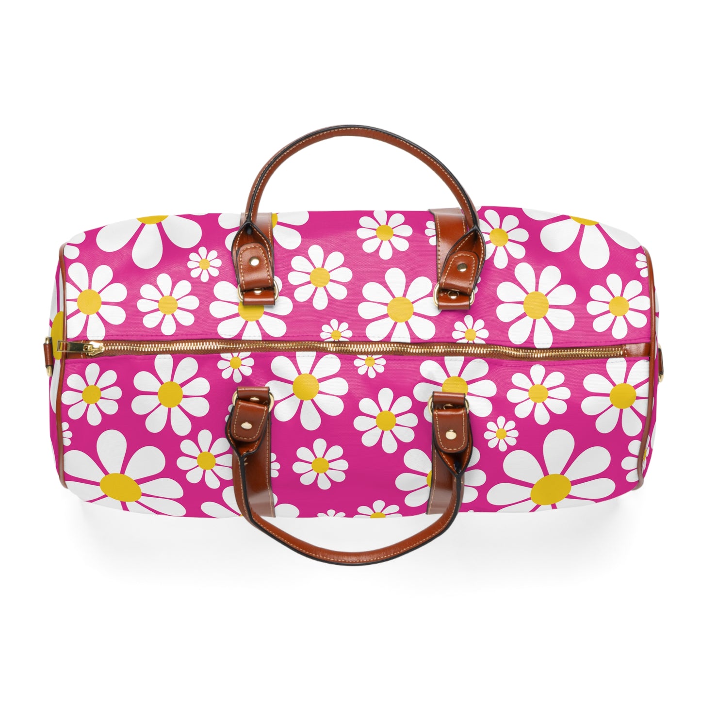 Ducks in Daisies - Mean Girls Lipstick ff00a8 - Waterproof Travel Bag