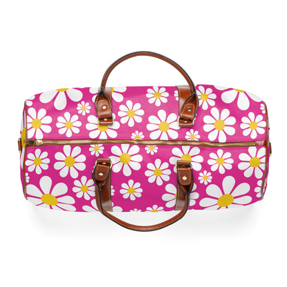 Ducks in Daisies - Mean Girls Lipstick ff00a8 - Waterproof Travel Bag