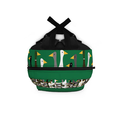 That is a LOT of ducks -  - Dark Green 057944 - Backpack