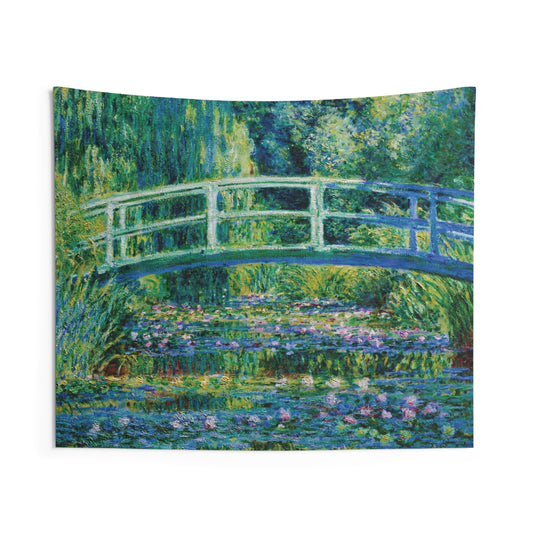 Water lilies and Japanese bridge - Claude Monet - 1899 - Indoor Wall Tapestries
