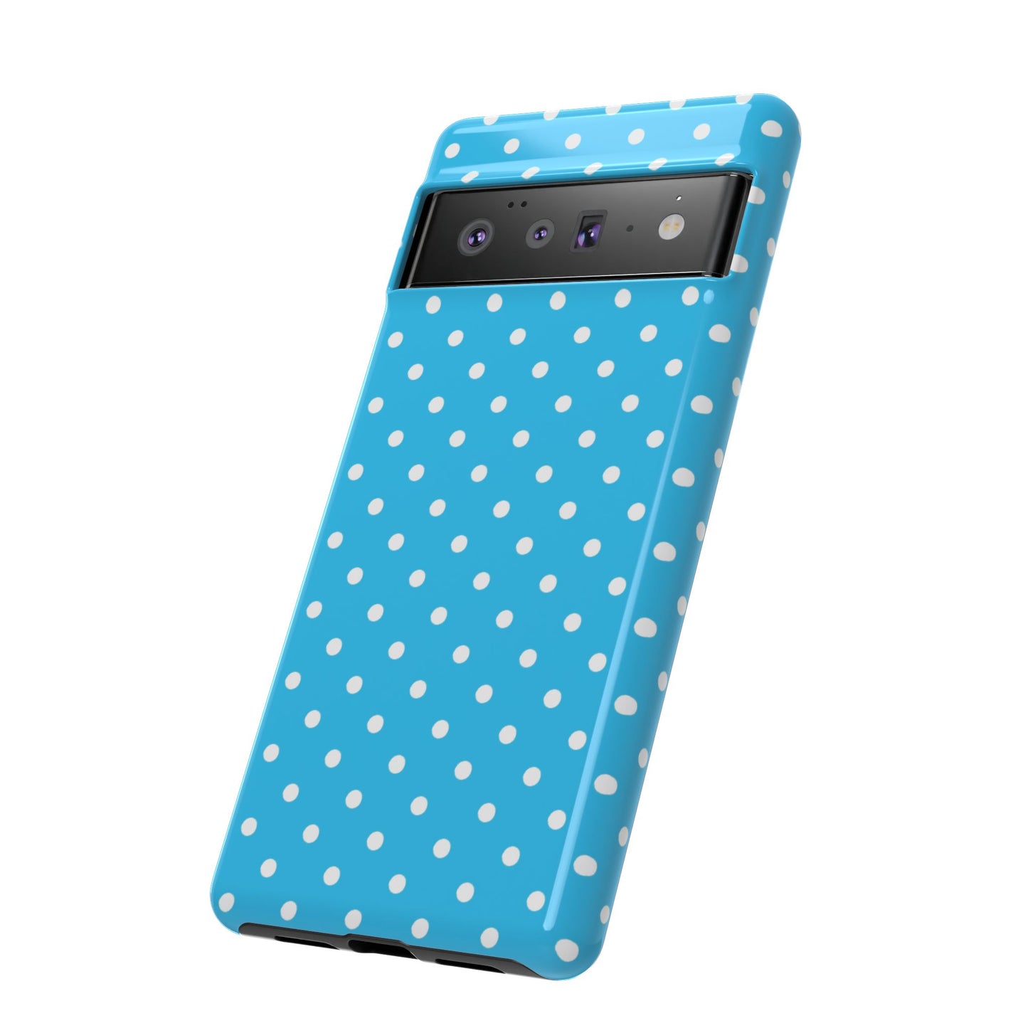 White dots on blue - Tough Cases