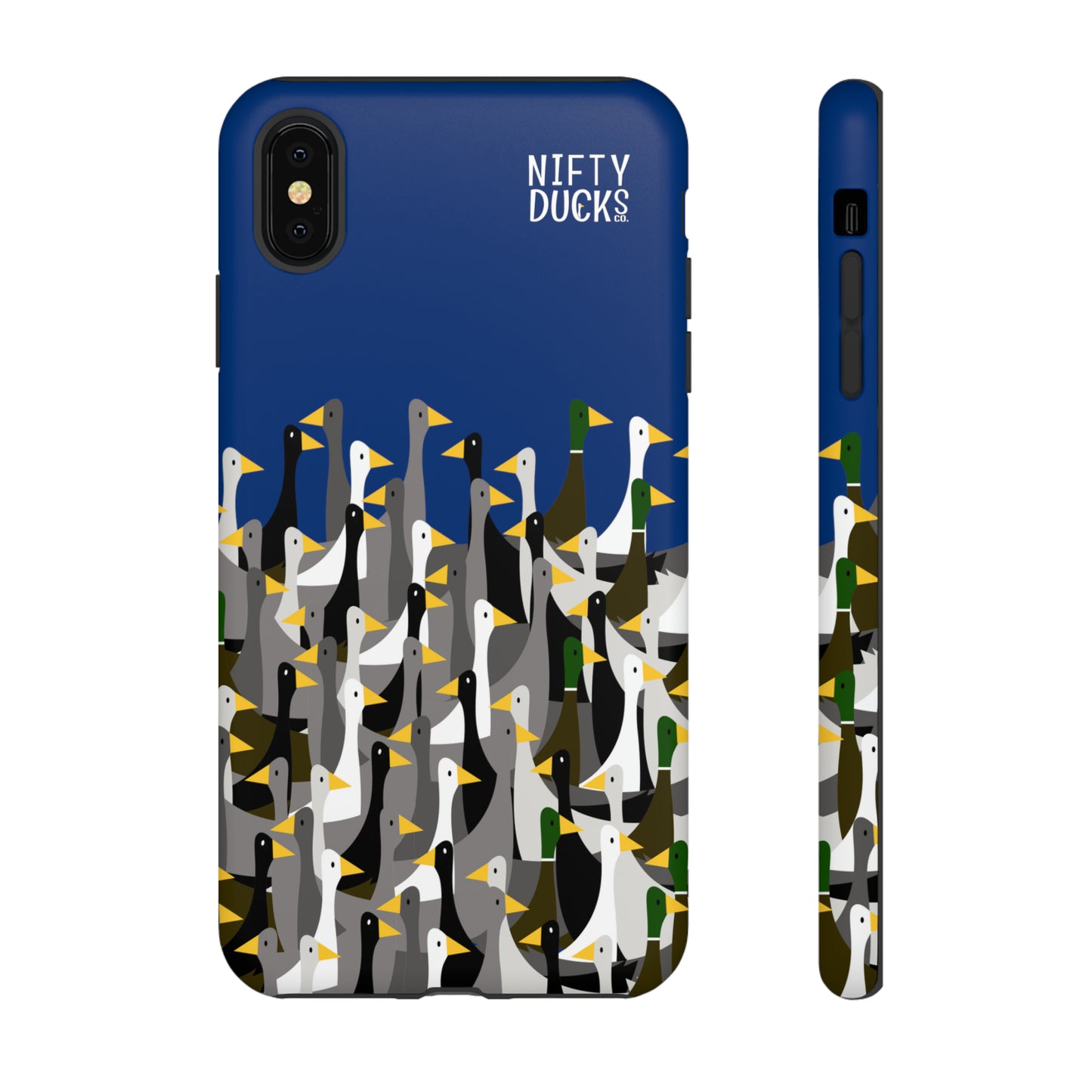 That is a LOT of ducks - Logo - Blue 003377 - Tough Cases