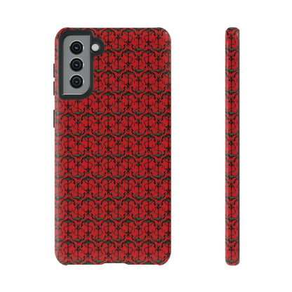 Anchors Away - Black Gray - Scarlet de0000 - Tough Cases