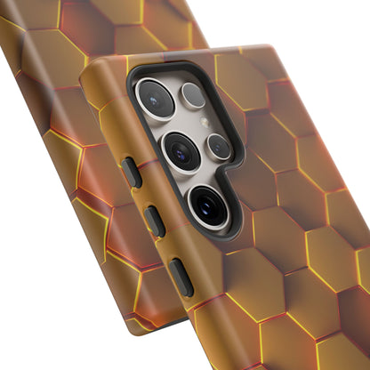 Hexagonal pattern - Gold - Tough Cases