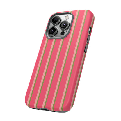 Pink and green stripes - Tough Cases