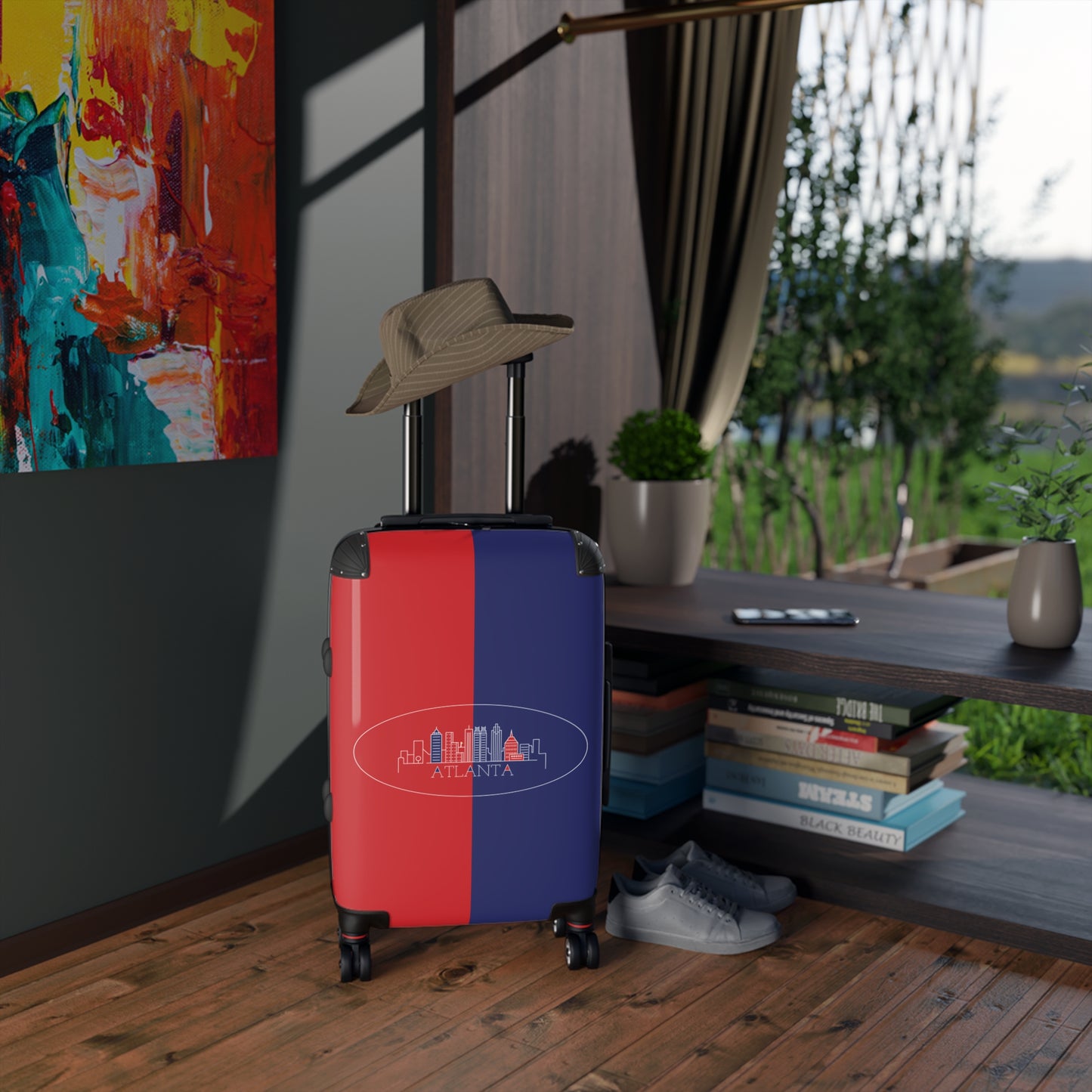 Atlanta - Red White and Blue City series - Suitcase