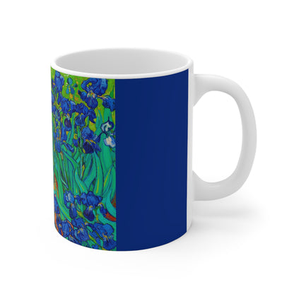 Irises - 1889 - van Gogh - Smalt 002e86 - Mug 11oz