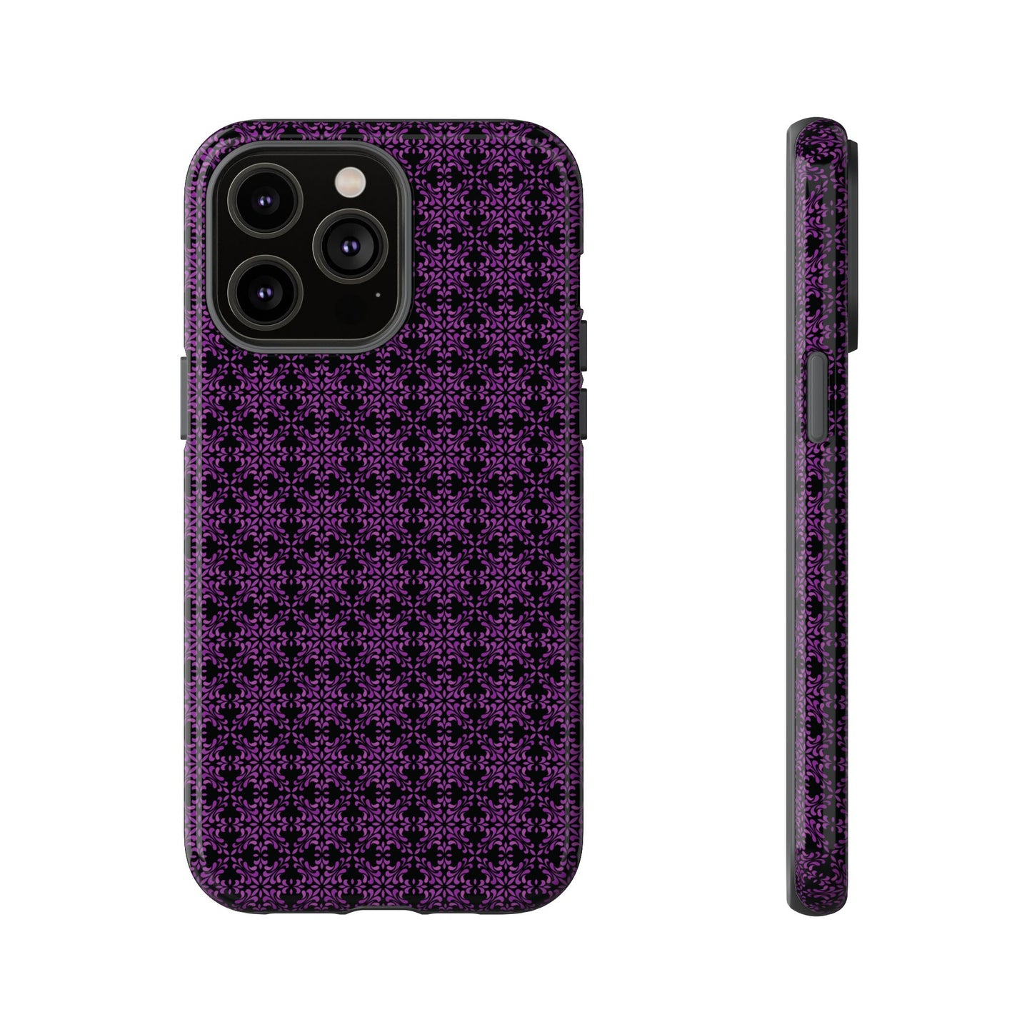 Vibrant Kaleidoscope - Purple - Black - Tough Cases