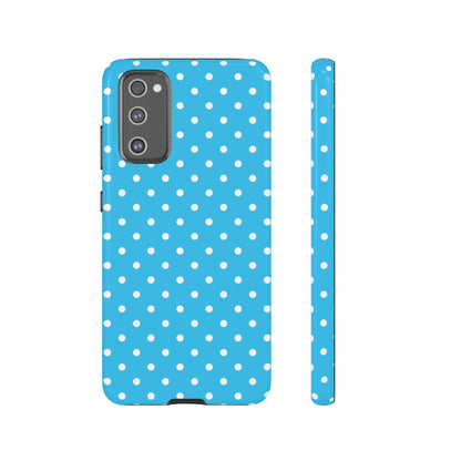 White dots on blue - Tough Cases