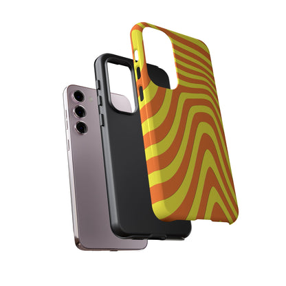 Retro wavy - Yellow and Orange - Tough Cases