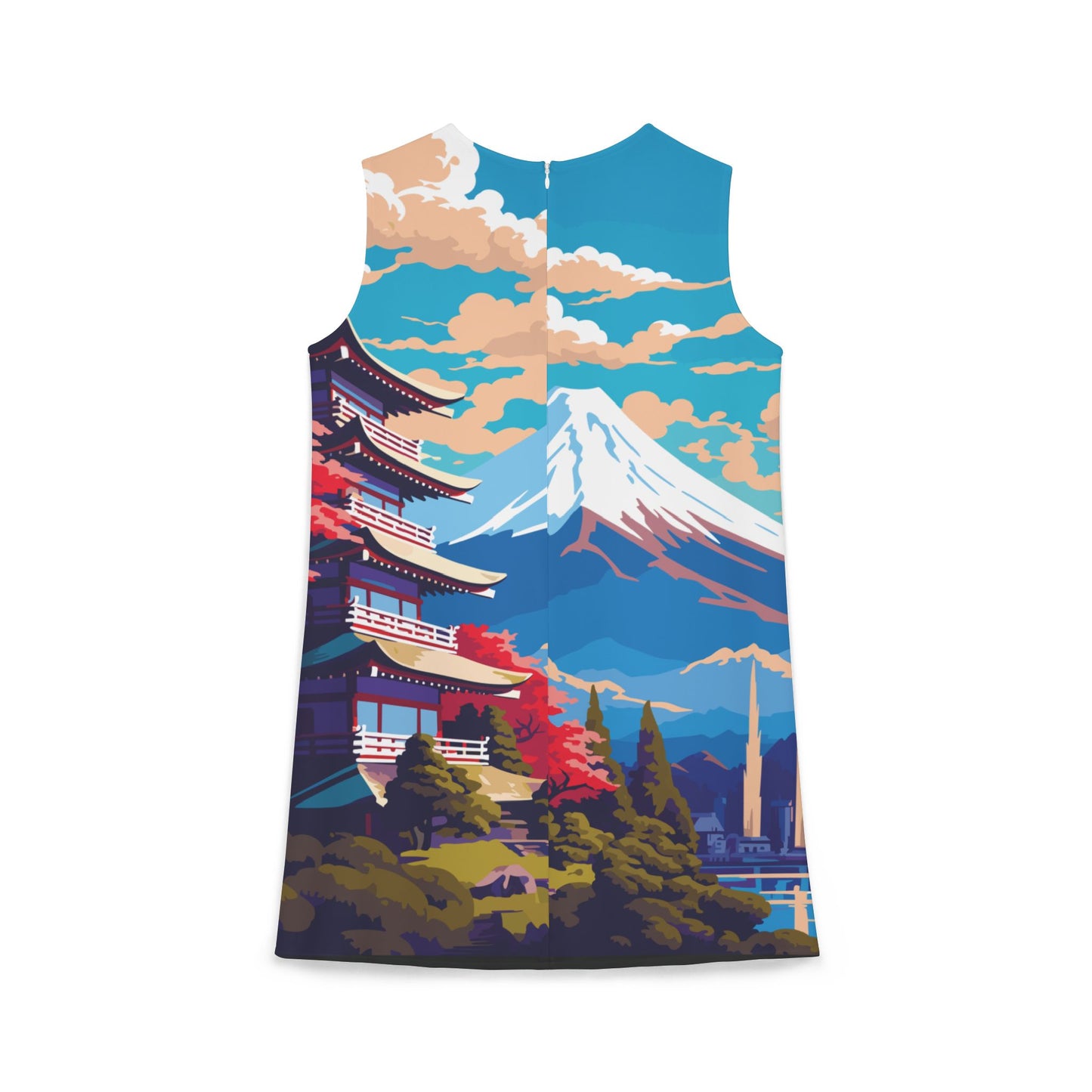 Mount Fuji - Japan - A-line Sleeveless Dress