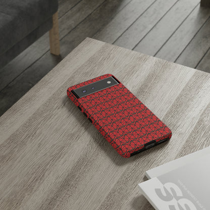 Anchors Away - Black Gray - Scarlet de0000 - Tough Cases