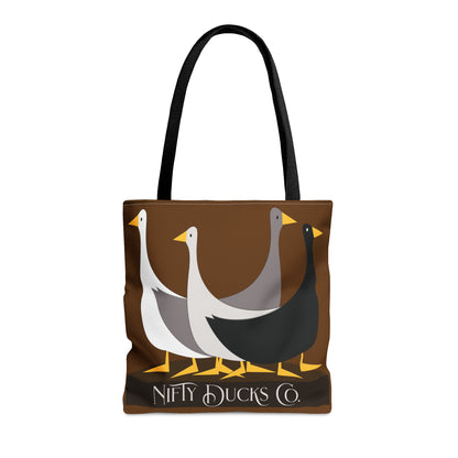 Nifty Ducks Co. Original Logo - Baker's Chocolate 643b13 - Tote Bag