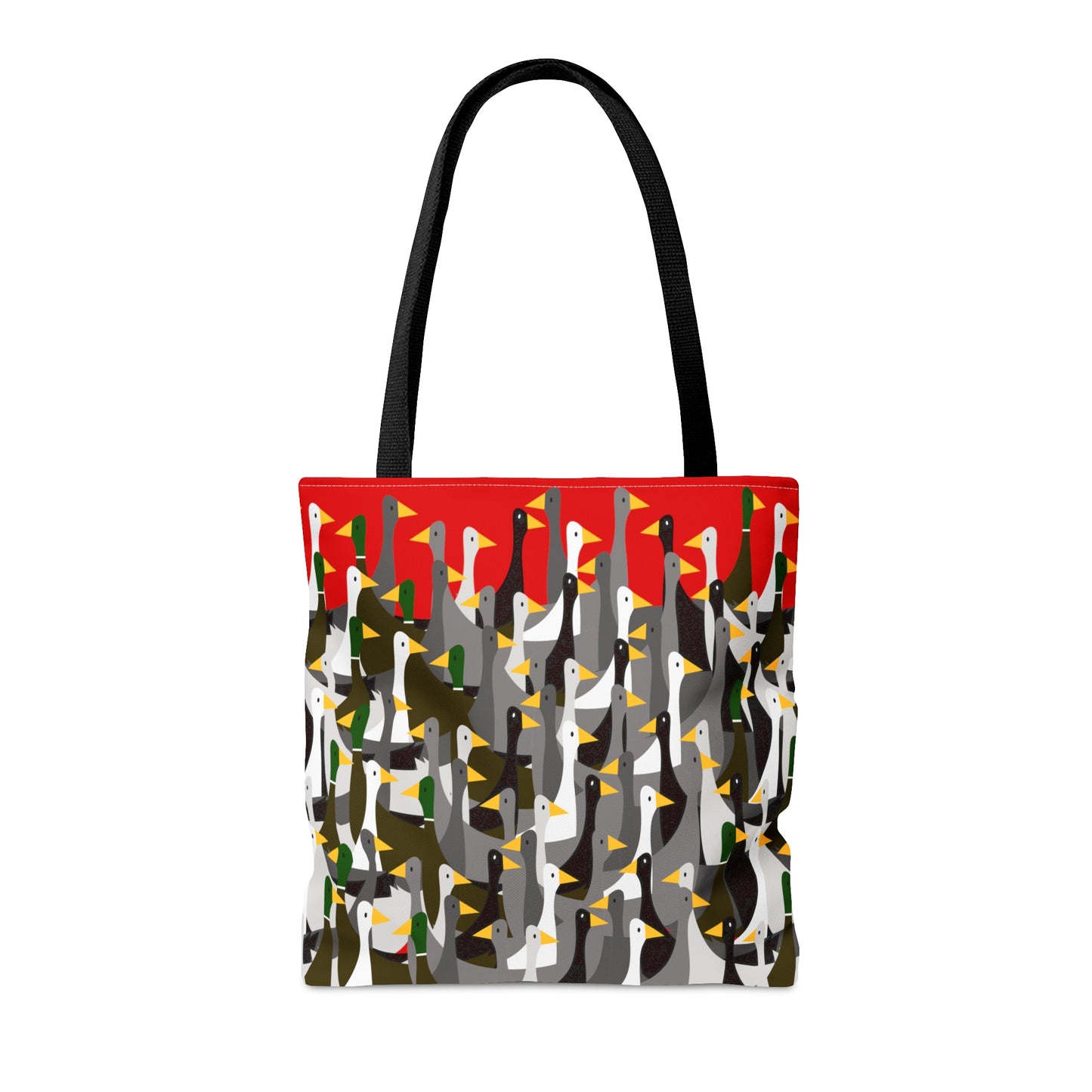 That is a LOT of Ducks! - Scarlet de0000 - Tote Bag