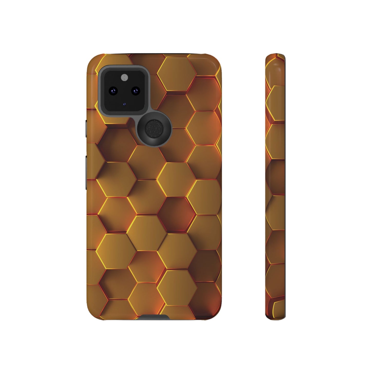 Hexagonal pattern - Gold - Tough Cases