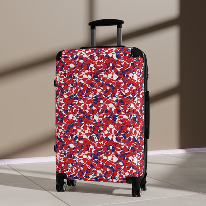 Scarlet Symphony gets together with Sapphire Swirl - White - Suitcases