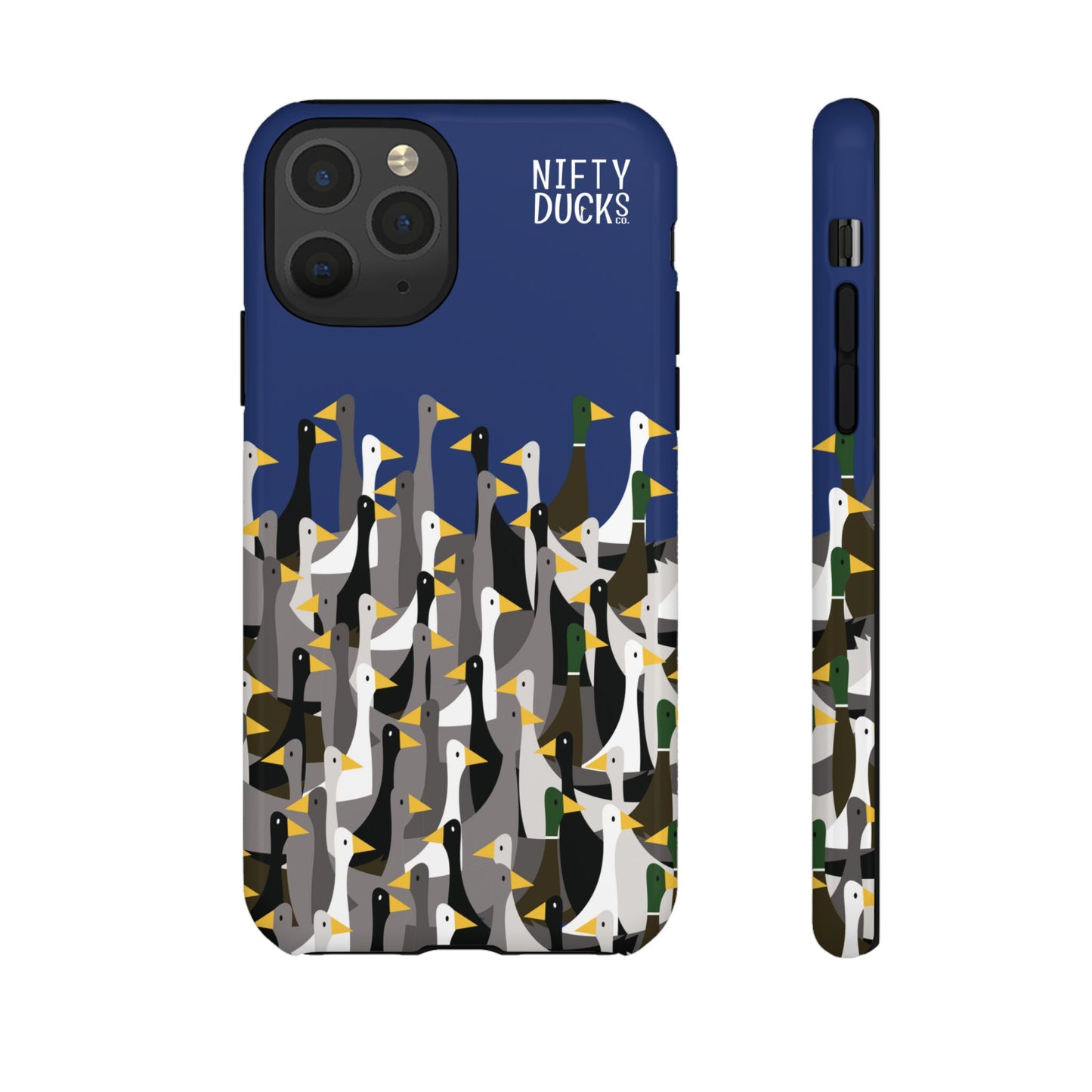 That is a LOT of ducks - Logo - Blue 003377 - Tough Cases