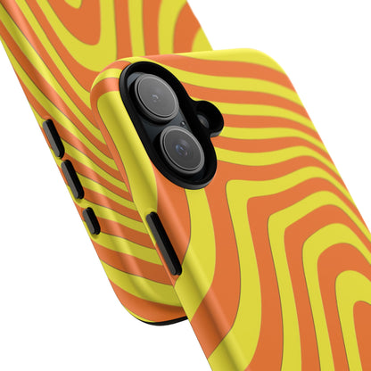 Retro wavy - Yellow and Orange - Tough Cases