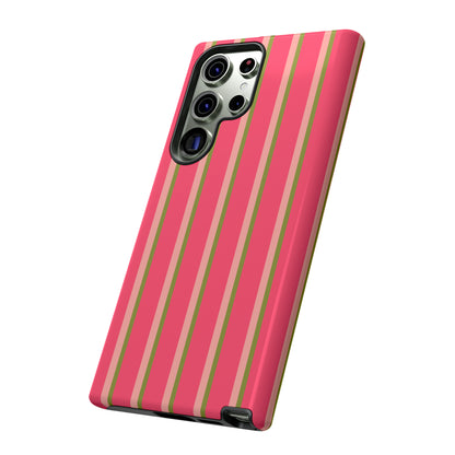 Pink and green stripes - Tough Cases