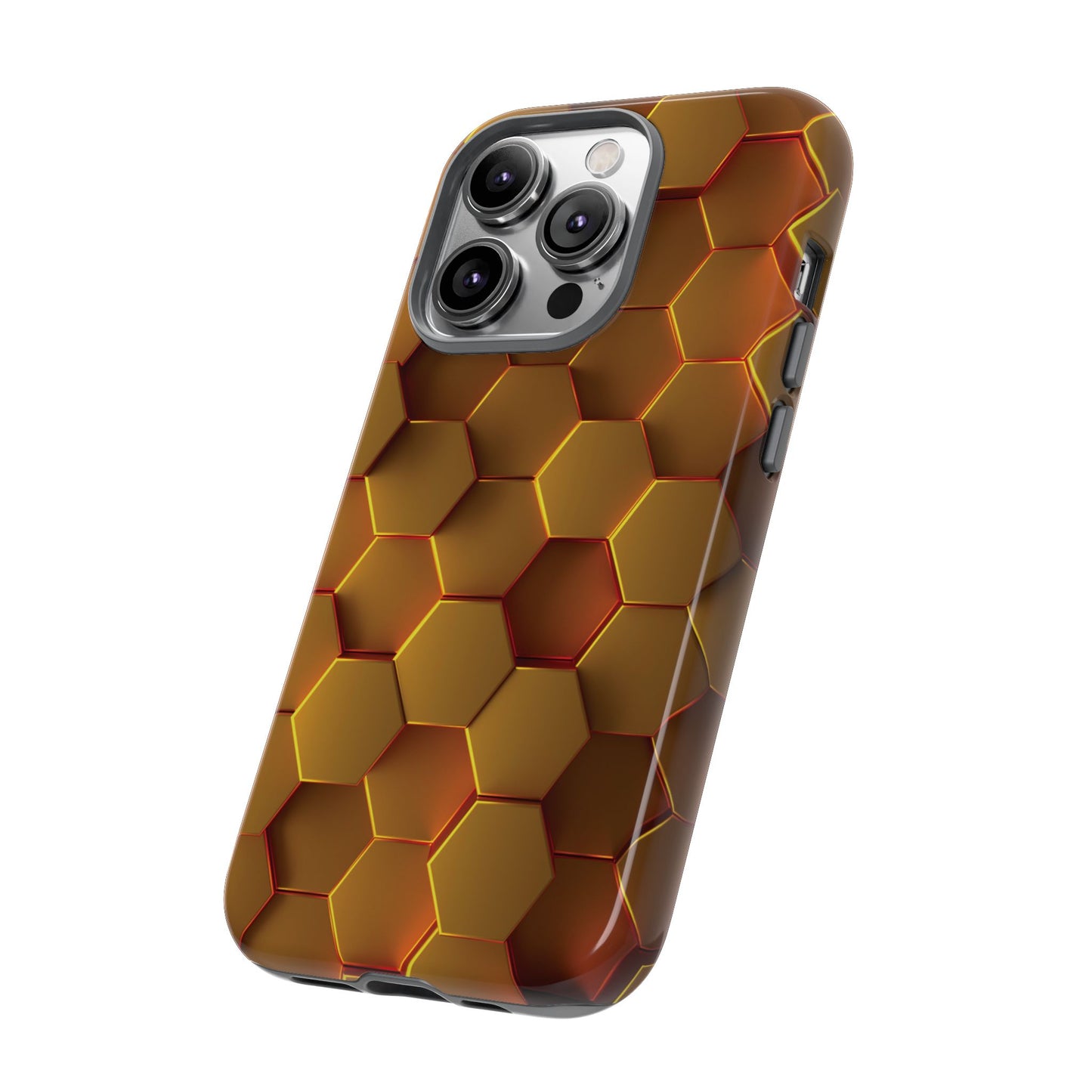 Hexagonal pattern - Gold - Tough Cases