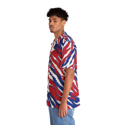 Red, White and Blue - Men's Hawaiian Shirt