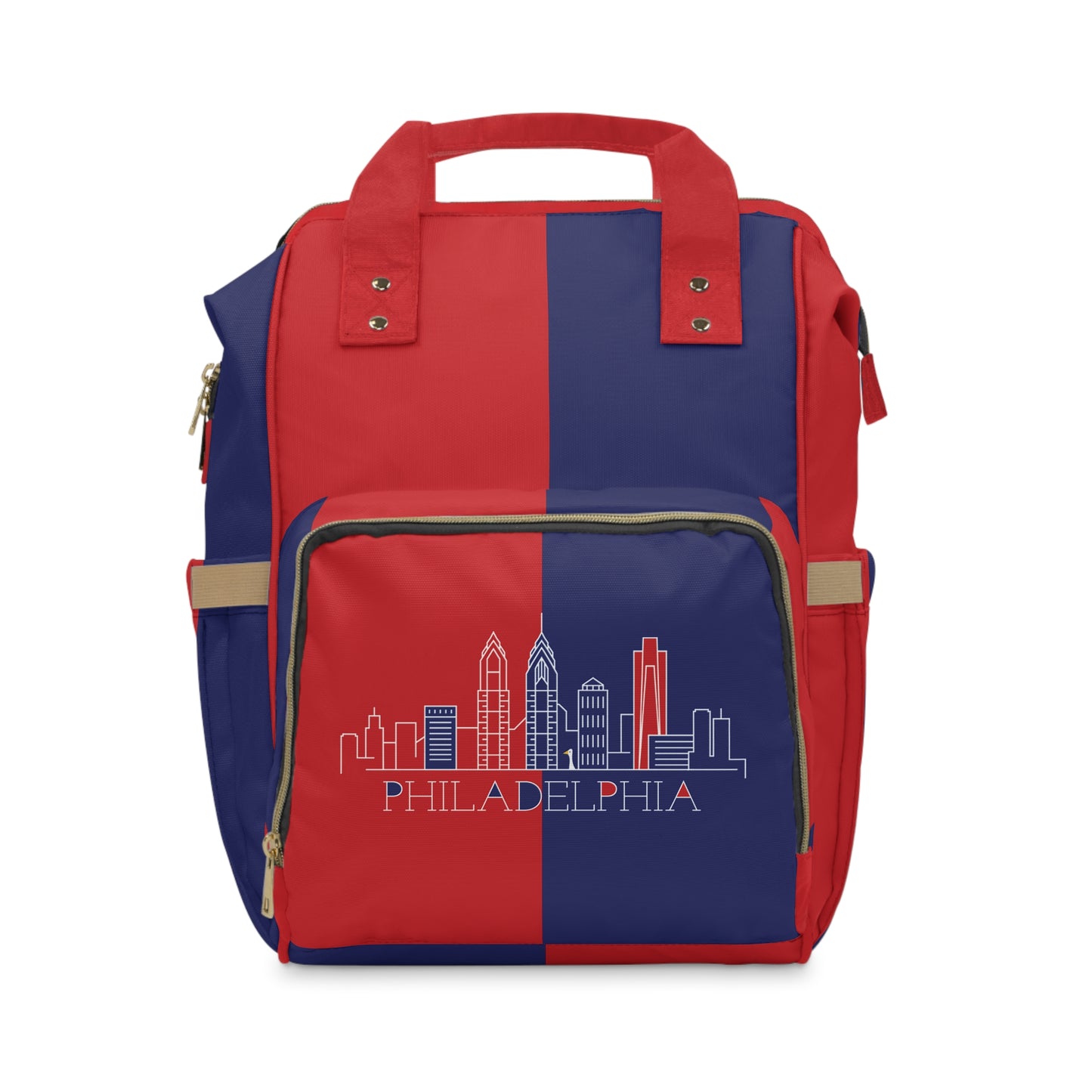 Philadelphia - Red White and Blue City series - Multifunctional Diaper Backpack
