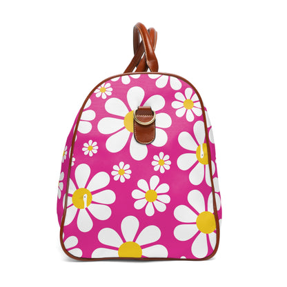 Ducks in Daisies - Mean Girls Lipstick ff00a8 - Waterproof Travel Bag