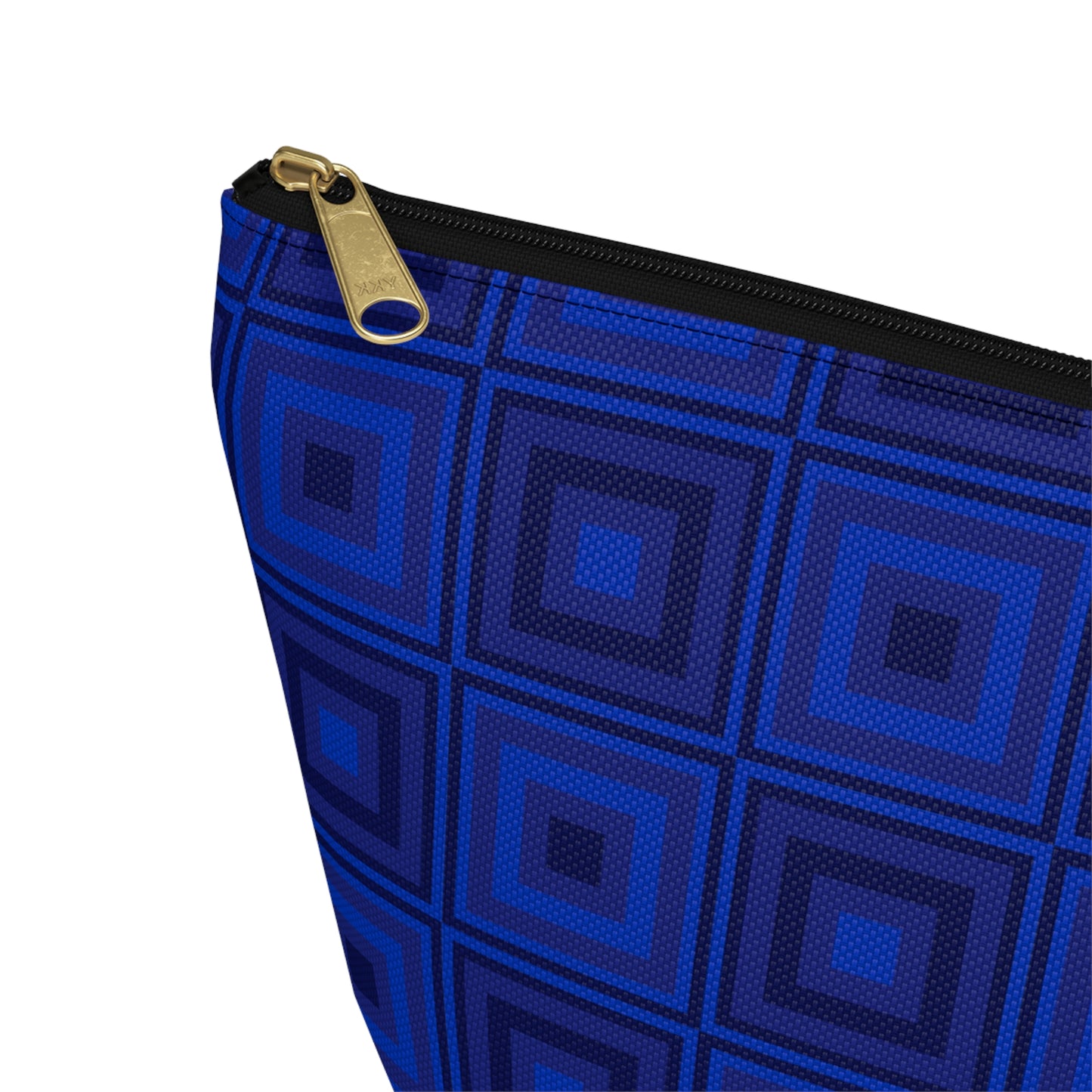 Blue Squares - Accessory Pouch w T-bottom