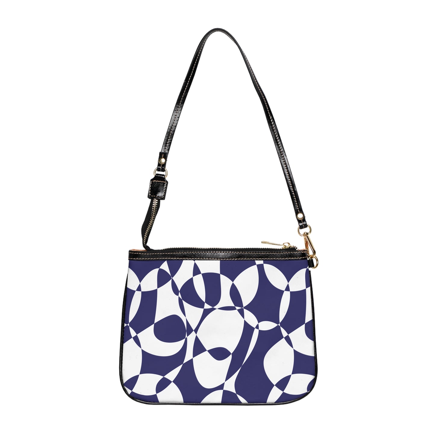 Sapphire Swirl - White - Small Shoulder Bag