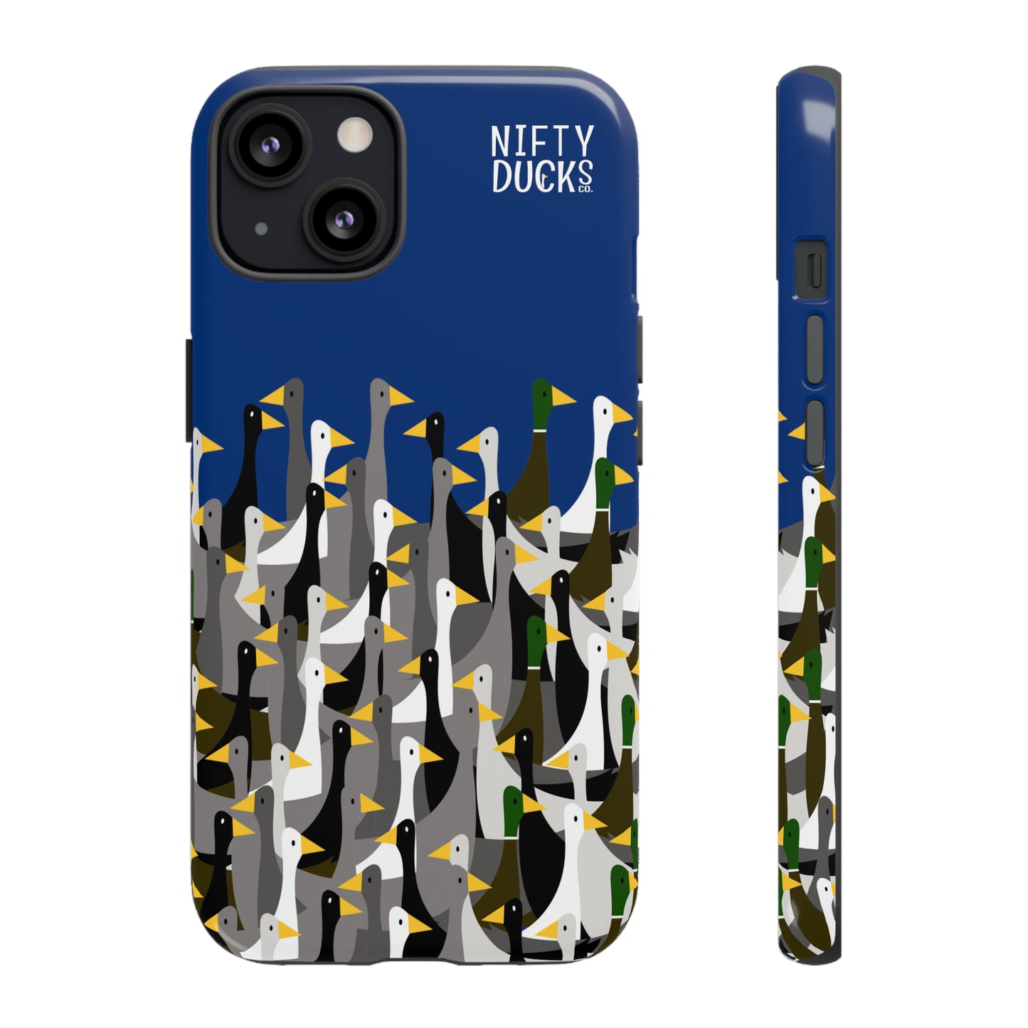 That is a LOT of ducks - Logo - Blue 003377 - Tough Cases