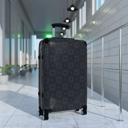 Onyx - Dark Jungle Green Squares - Suitcase