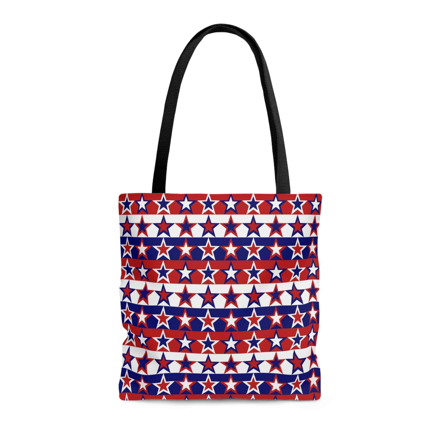 Red White and Blue Stars - Stripes - Tote Bag