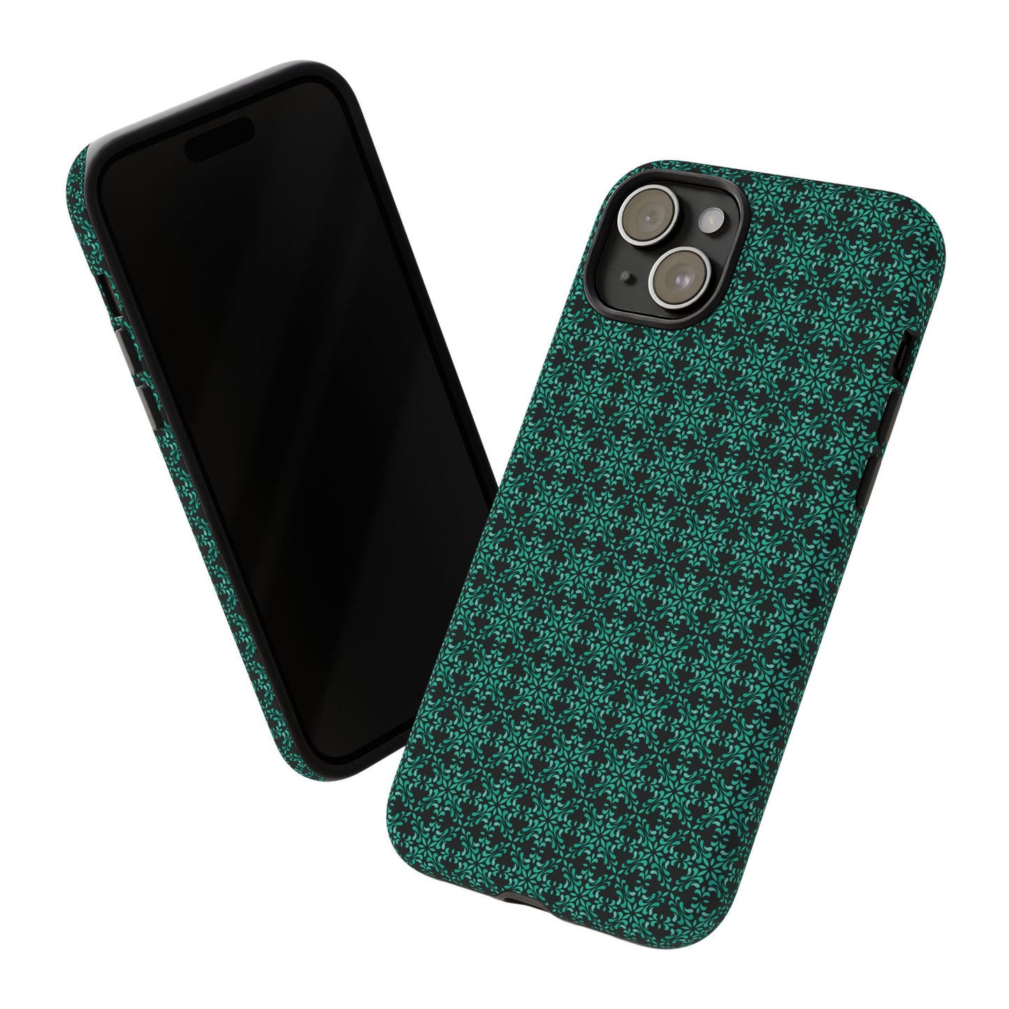 Vibrant Kaleidoscope - Turquoise - Black - Tough Cases