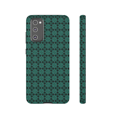 Vibrant Kaleidoscope - Turquoise - Black - Tough Cases