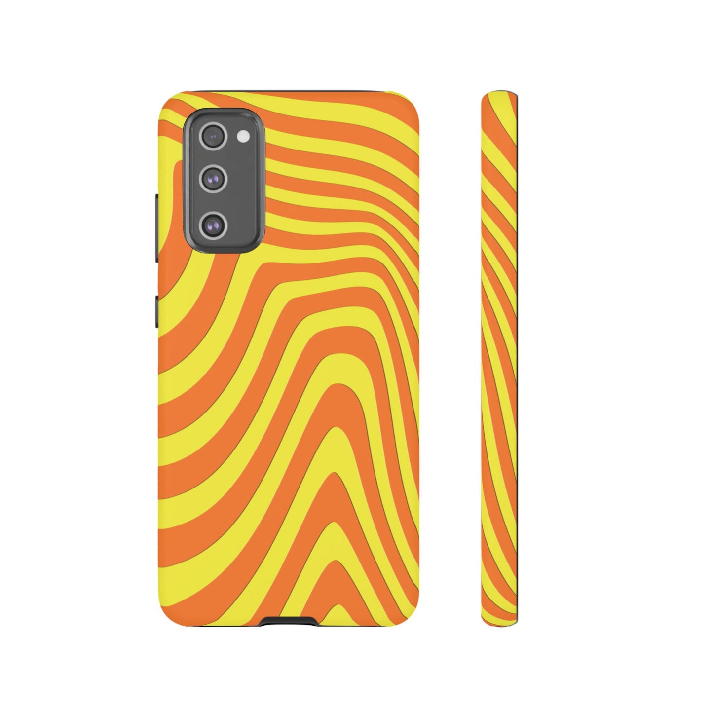 Retro wavy - Yellow and Orange - Tough Cases