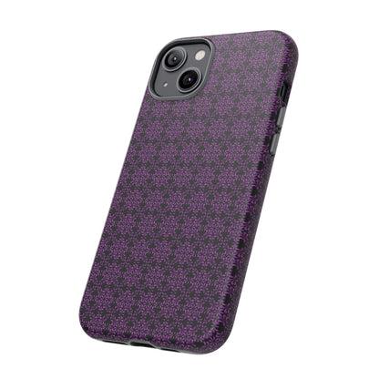 Vibrant Kaleidoscope - Purple - Black - Tough Cases