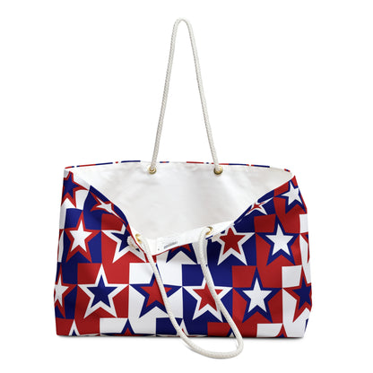 Red White and Blue Stars - Weekender Bag