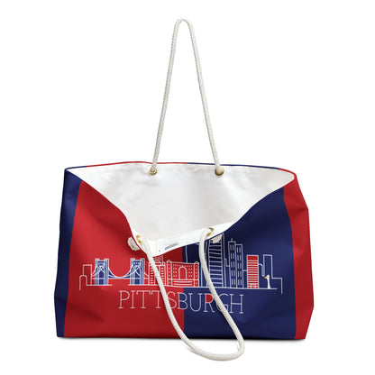 PIttsburgh - Red White and Blue City series - Weekender Bag