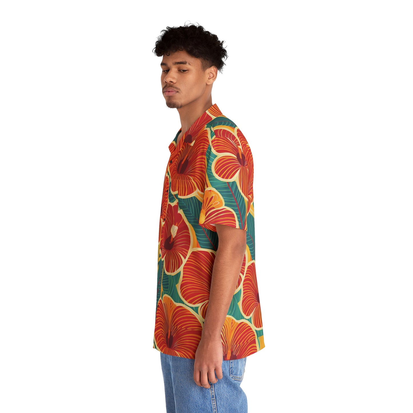 Hibiscus1 - Men's Hawaiian Shirt