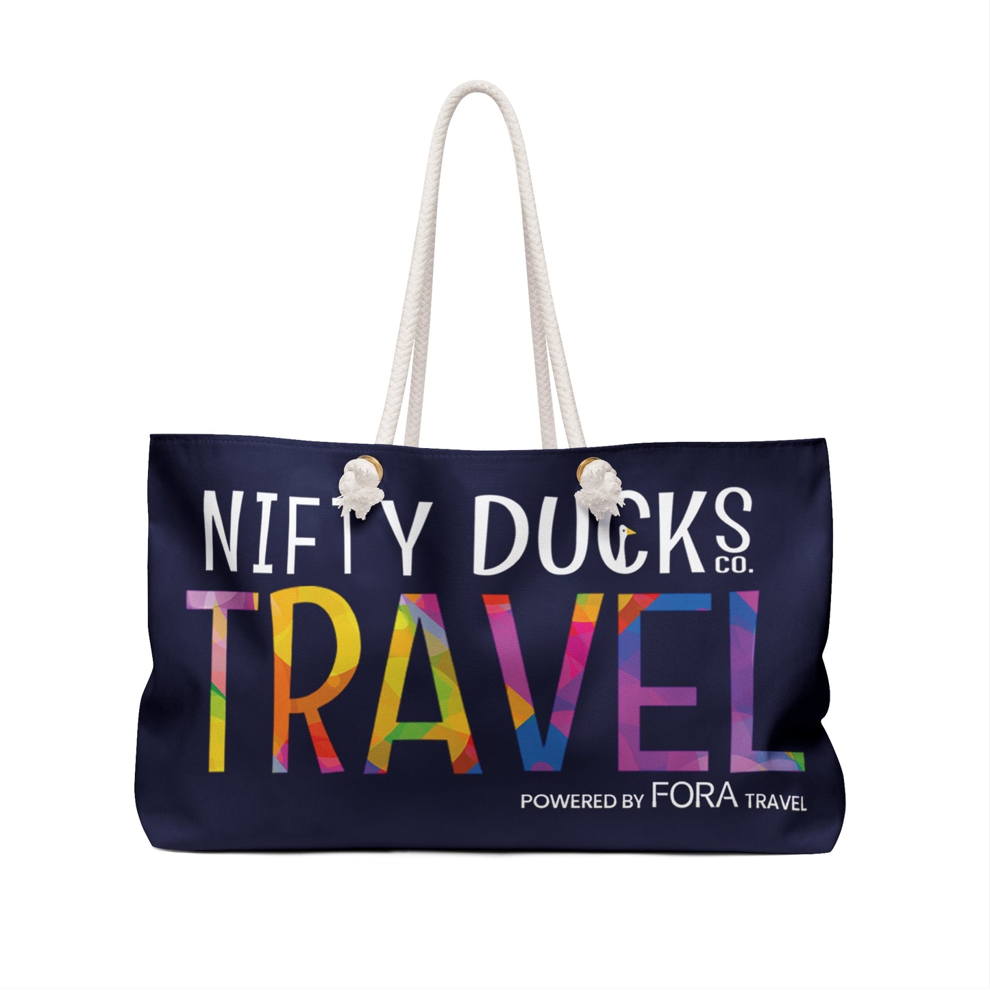 Nifty Ducks Co Travel Logo - Weekender Bag