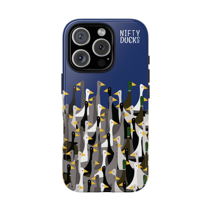 That is a LOT of ducks - Logo - Blue 003377 - Tough Cases