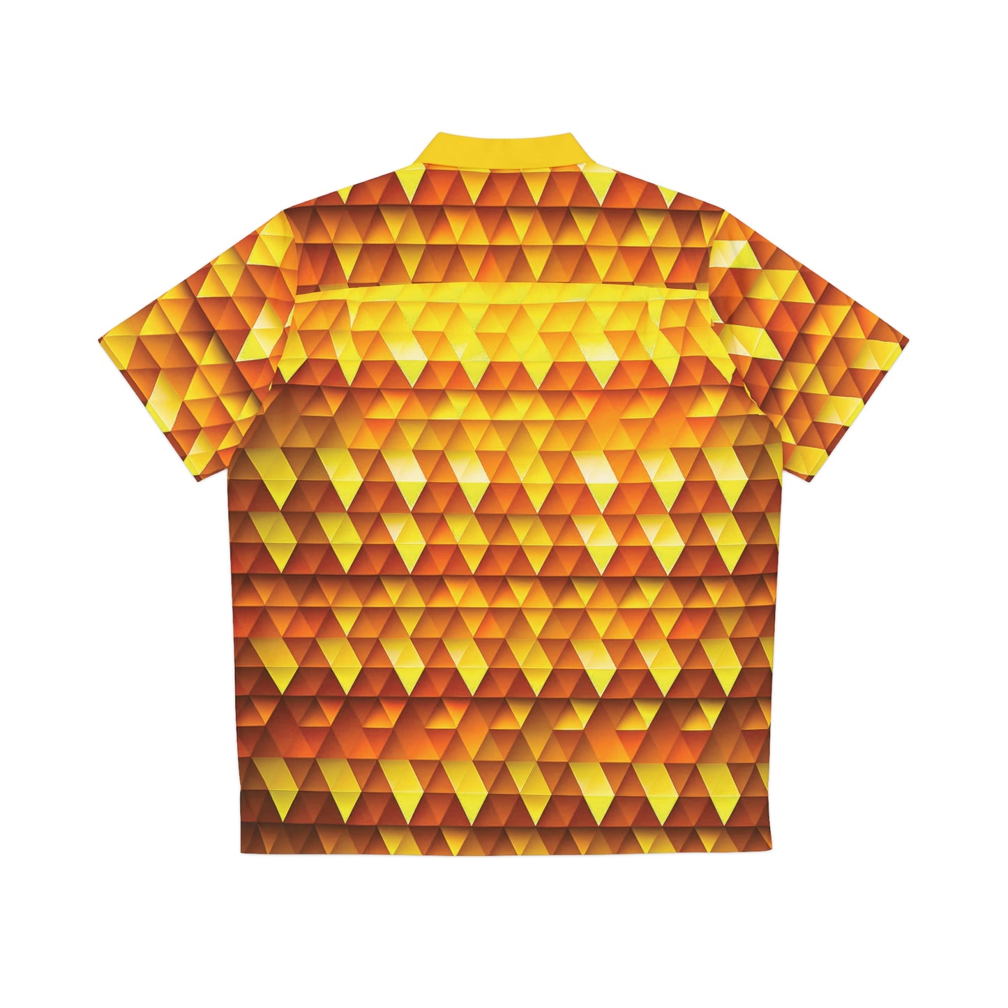 Golden Radiance - Sizzling Sunrise ffdb00 - Men's Hawaiian Shirt