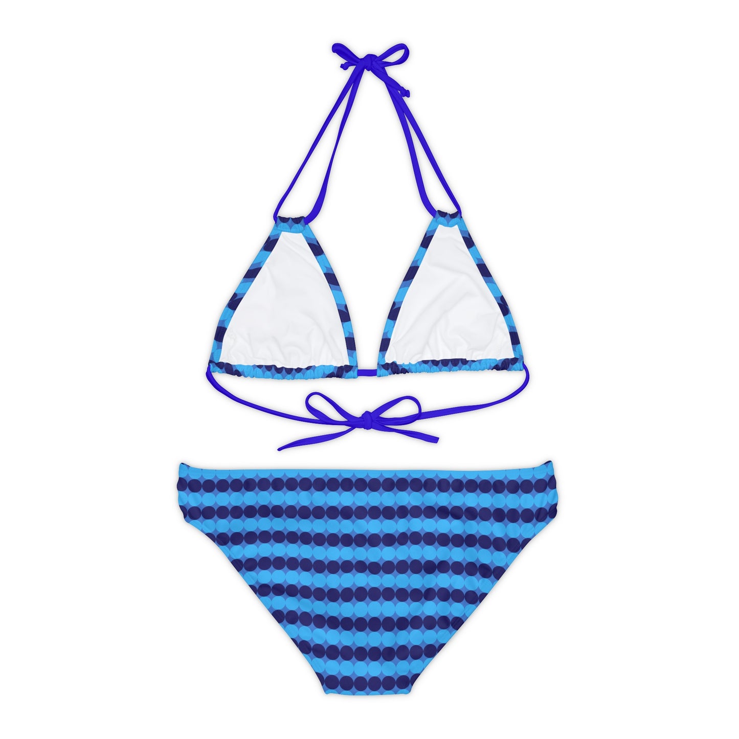 Blueberry Bliss - Azure 0080FF - Strappy Bikini Set