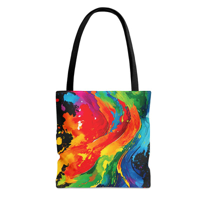 Color Splash - Black 000000 - Tote Bag